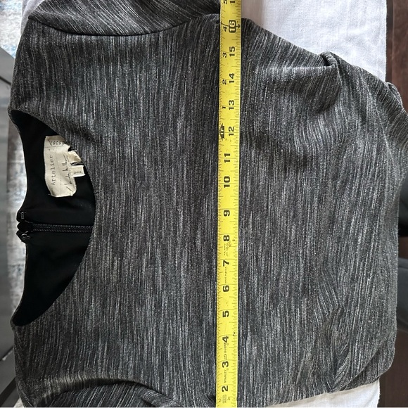 Nicole Miller Atelier Gray Ruched Bodycon Midi Dress Size L - Picture 7 of 7